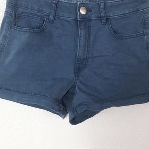 blue american eagle shorts